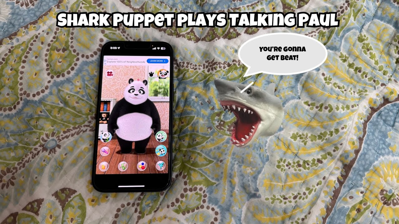SB Movie: Shark Puppet plays Talking Paul!