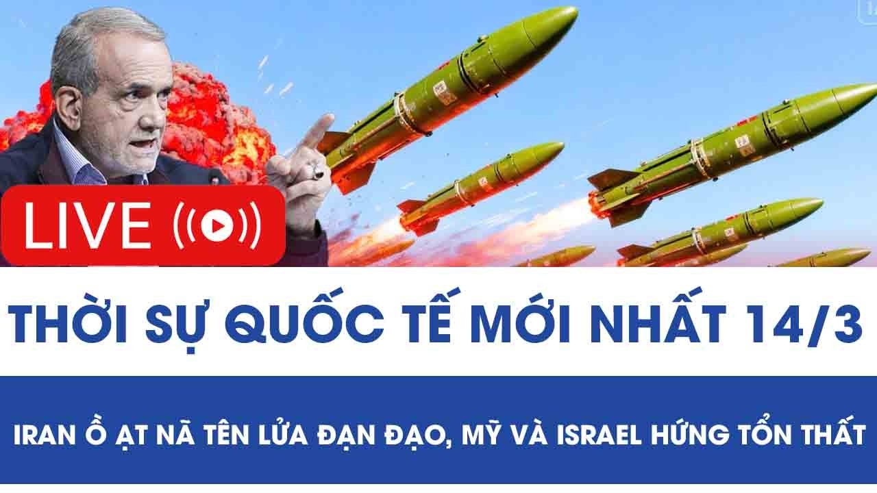 🔴[TRỰC TIẾP] QUỐC TẾ 15/3: Tổng thống Mỹ dọa tiếp tục không kích đảo Kharg 'cho vui'