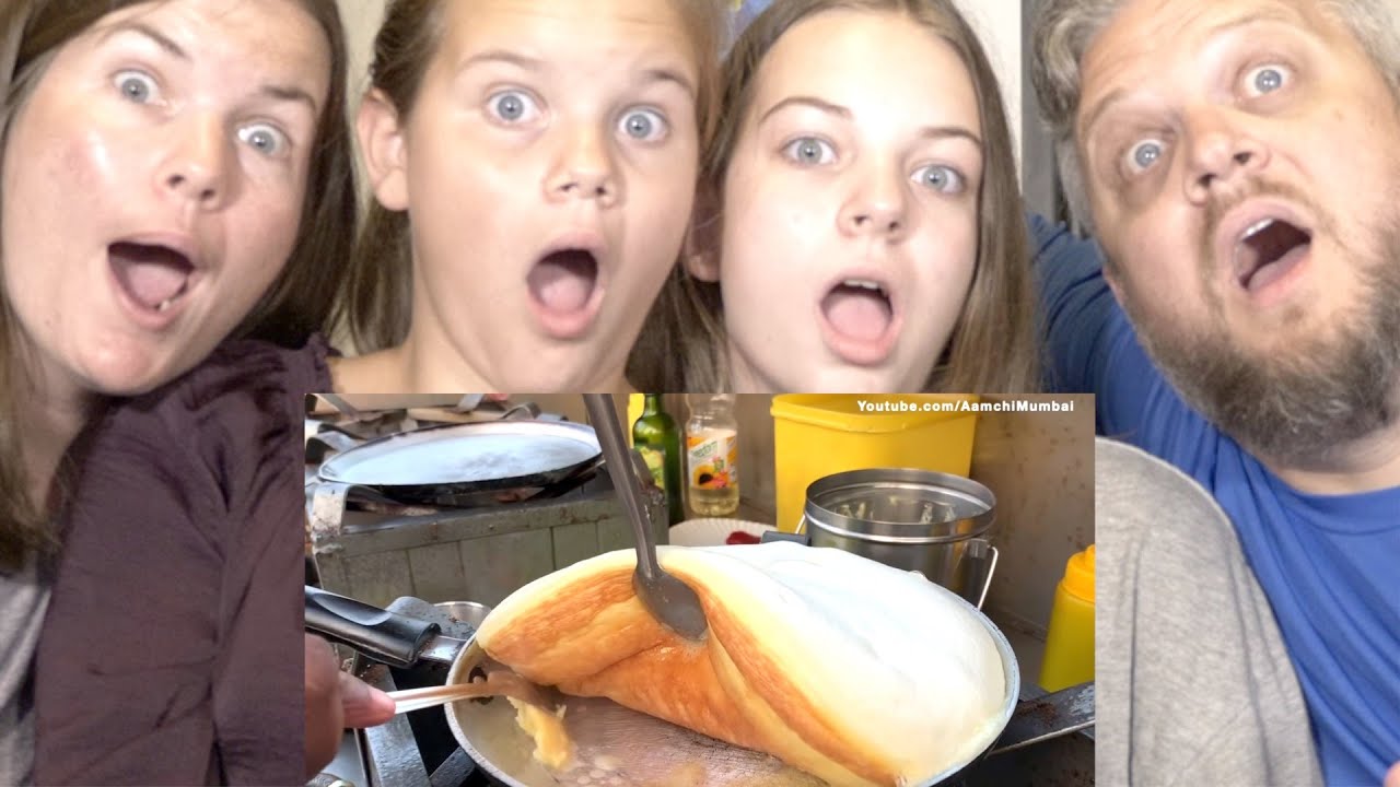 INDIAN STREET FOOD REACTION | INDIA'S FLUFFIEST OMELET