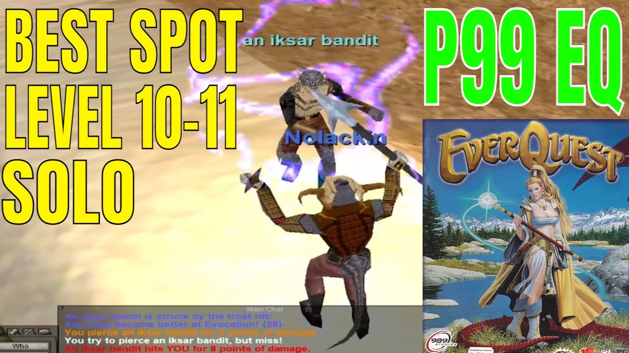 EverQuest Project 1999 Najlepsze miejsce solo na 10 poziom / Iksar Shaman P99 EQ zielony Kurns Al...