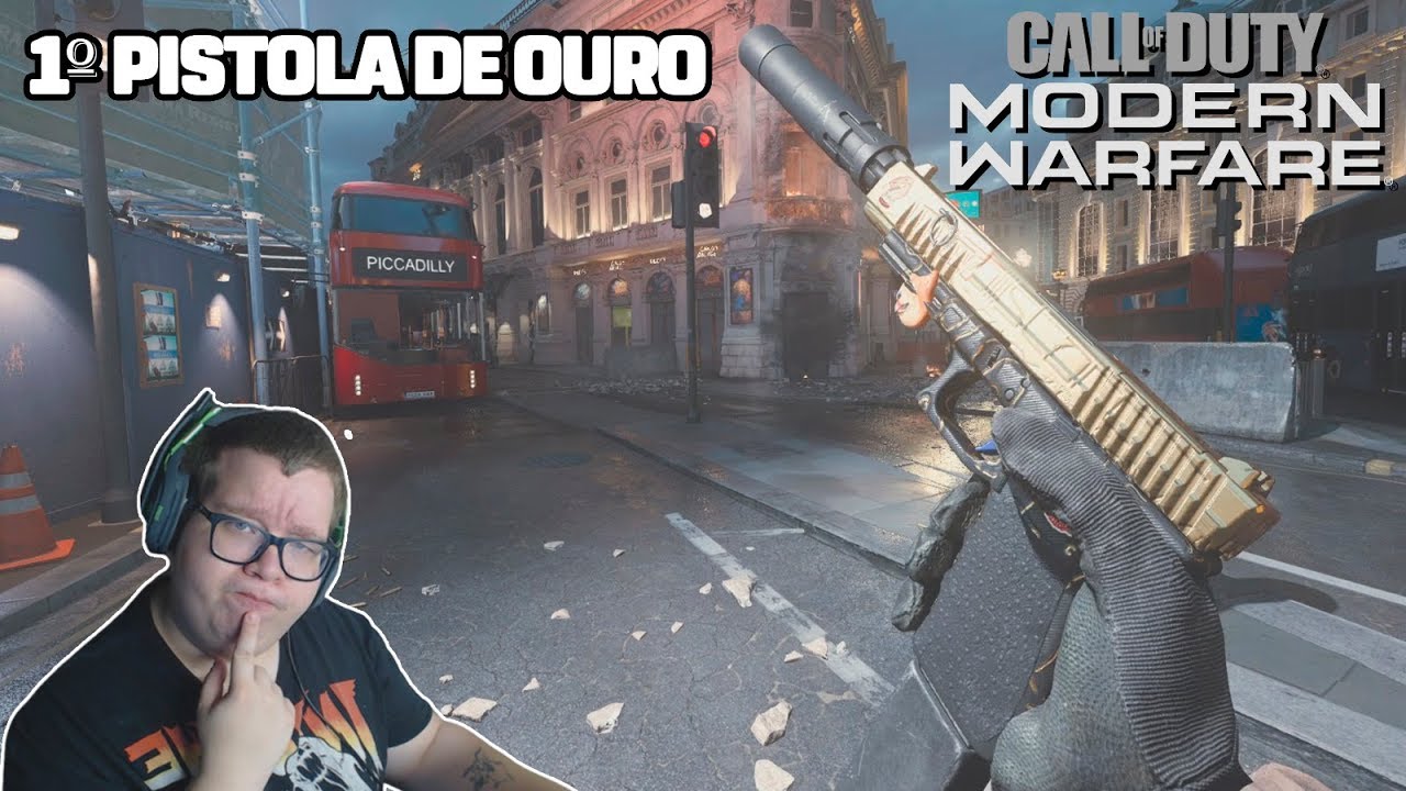 COD MW: MINHA 1º PISTOLA GOLD (X16)