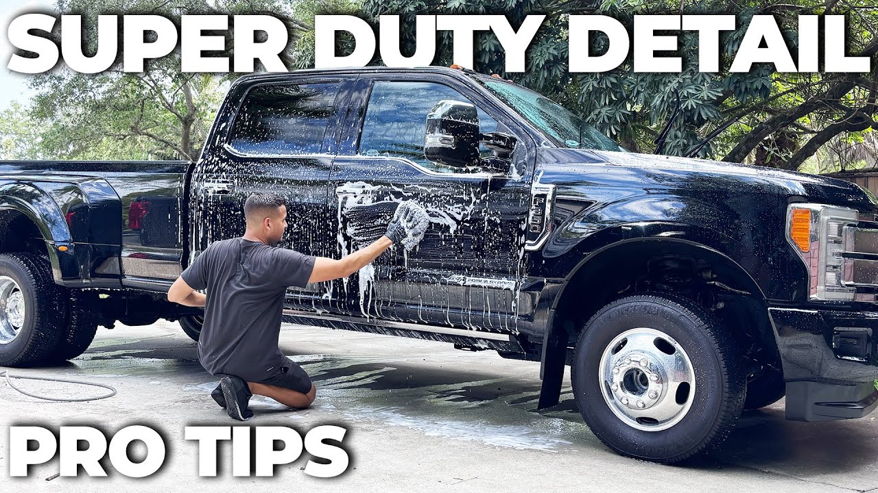 How to WASH a BIG Truck Like a PRO! Ford F-350 Super Duty Dually Detail