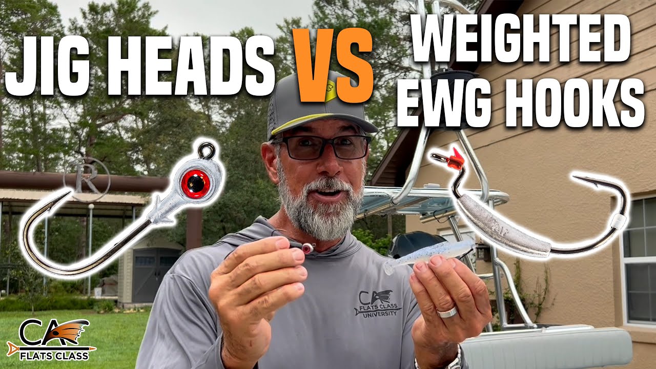 Jig Heads VS Weighted EWG Hooks! | Flats Class YouTube