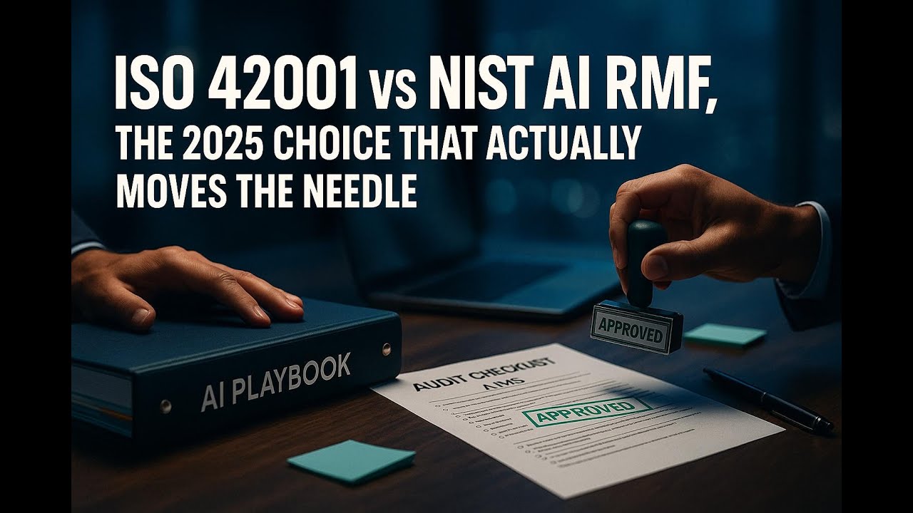 ISO 42001 vs NIST AI RMF, THE 2025 CHOICE THAT ACTUALLY MOVES THE NEEDLE