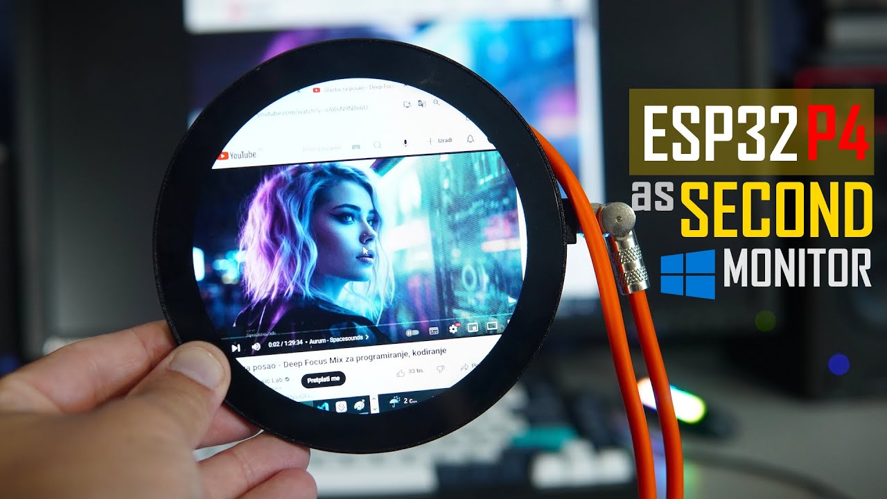 ESP32-P4 Second Monitor Hack (With Touchscreen!)
