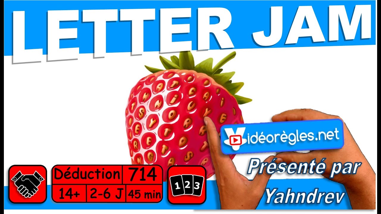 Vidéorègle Jeu de Société " LETTER JAM " par Yahndrev (