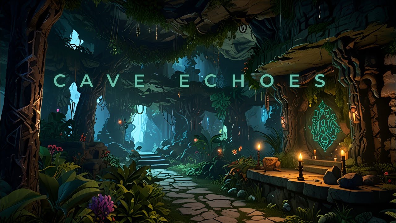 CAVE ECHOES - Fantasy Ambient Music | Sleep ASMR Music