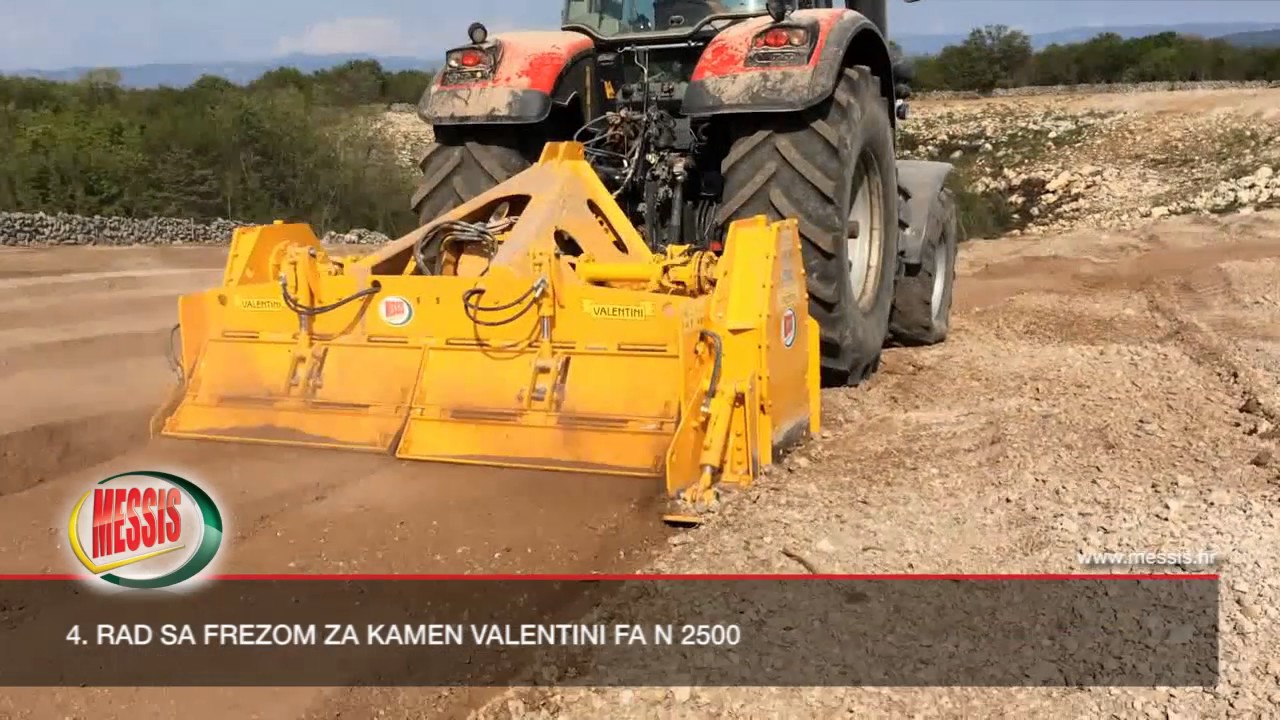 Priprema tla za sadnju smilja, freza za kamen + freza gredičarka Valentini - Messis.hr