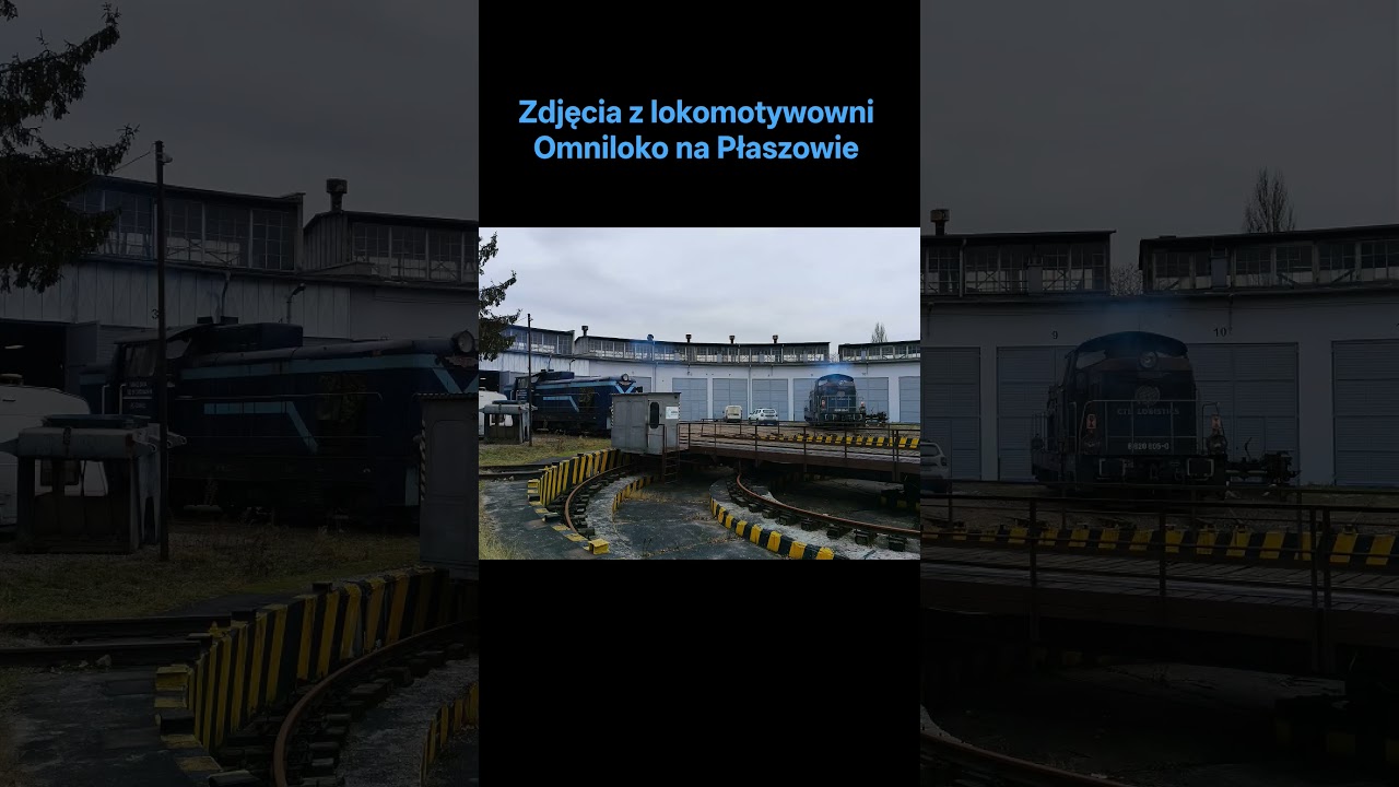 Zdjęcia lokomotyw stojących na terenie szopy Omniloko. 20.12.2025 i 29.12.2025