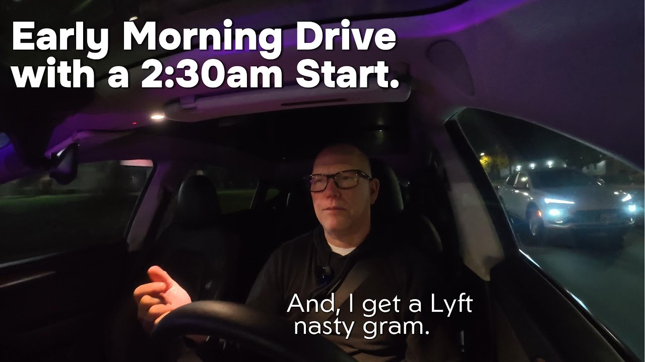 Uber Driver Chronicles: Early Morning Drive with a 2:30am Start.