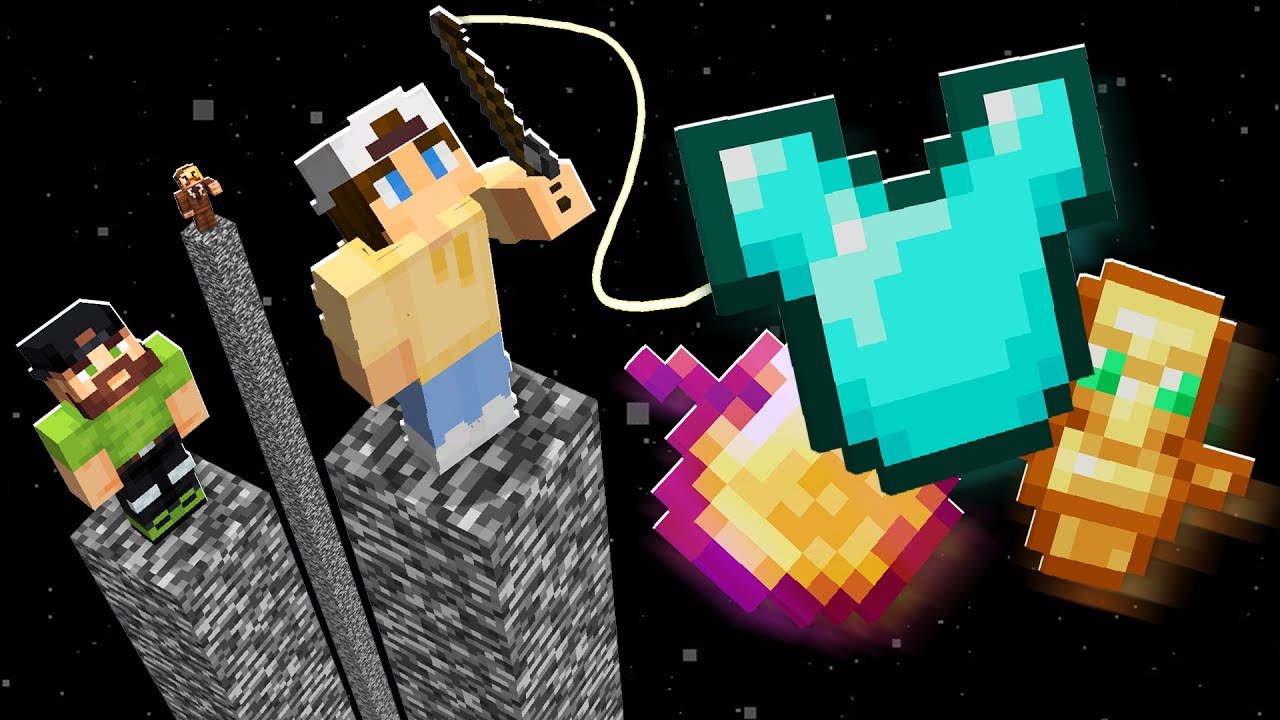 Minecraft Pillars, But Fishing is OP...