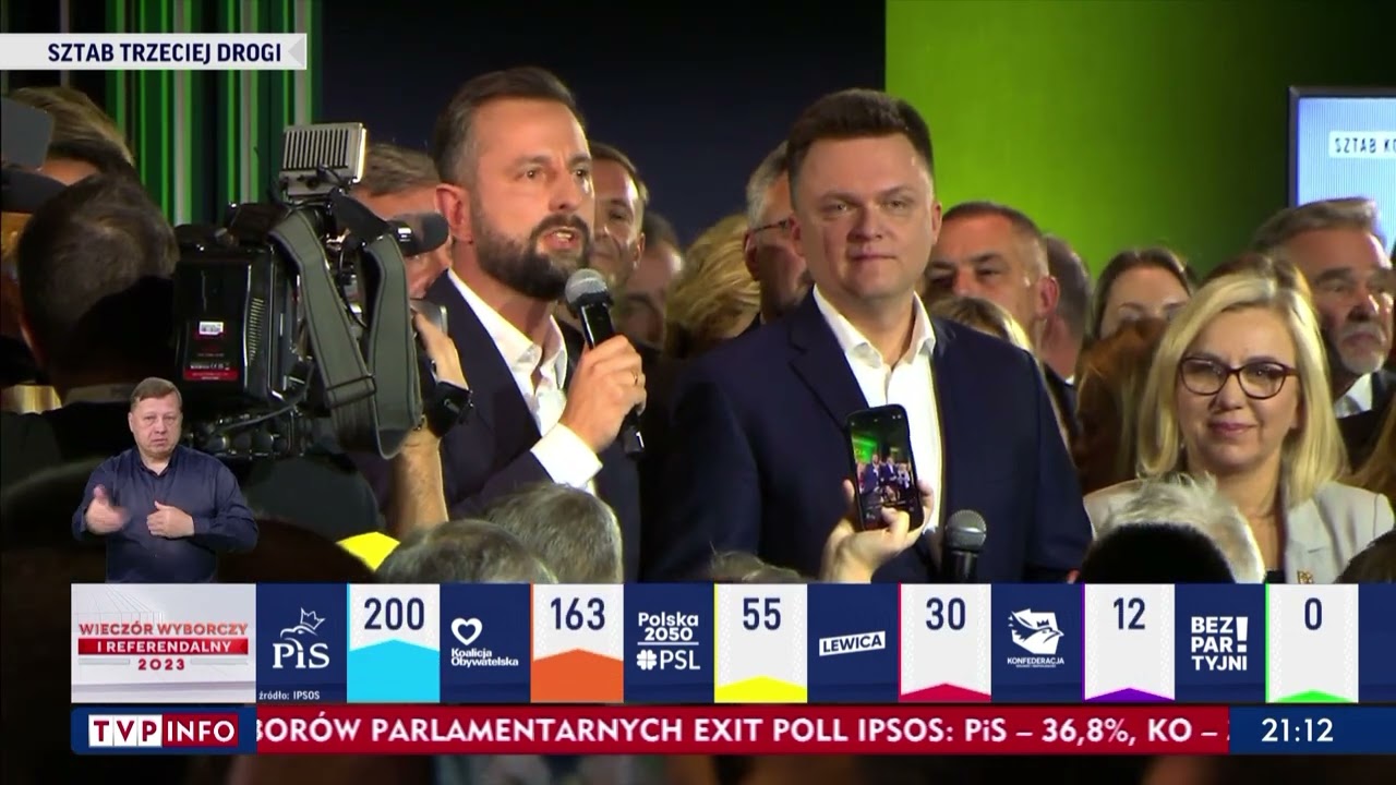 Sztab Trzeciej Drogi po ogłoszeniu wyniku wyborów