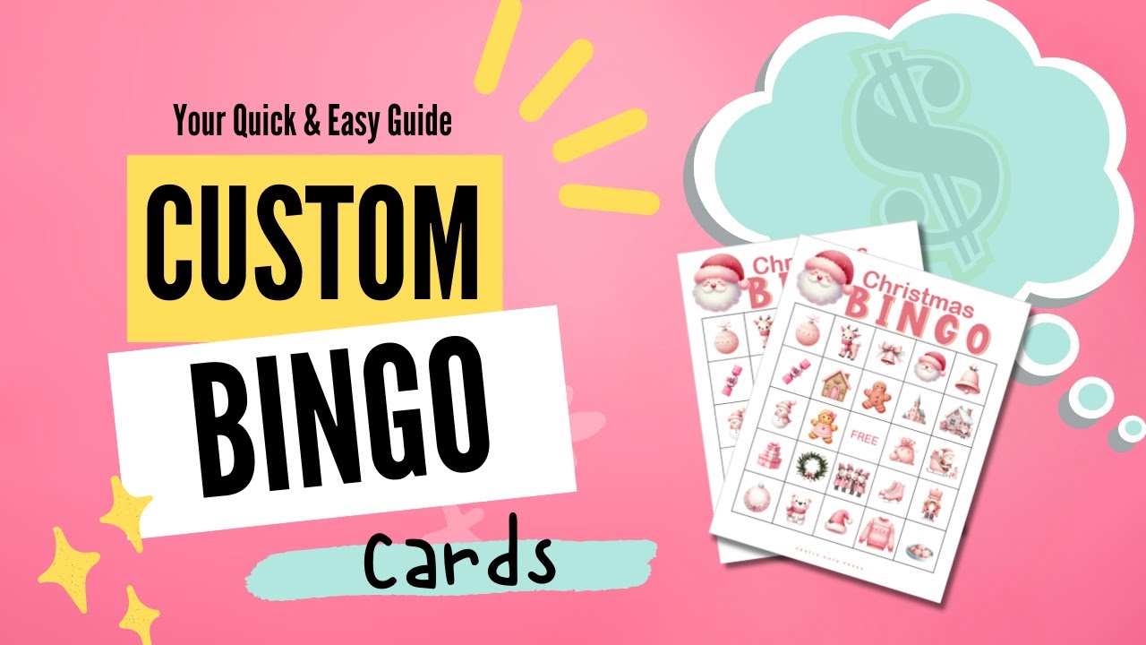 How to Create Your Own Custom Bingo Cards : Easy DIY Party Game