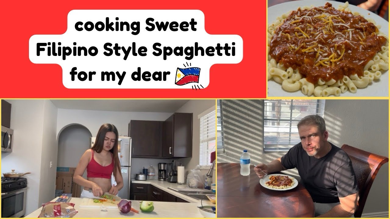 Spaghetti for my American husband~ Filipina-American Couple Vlog