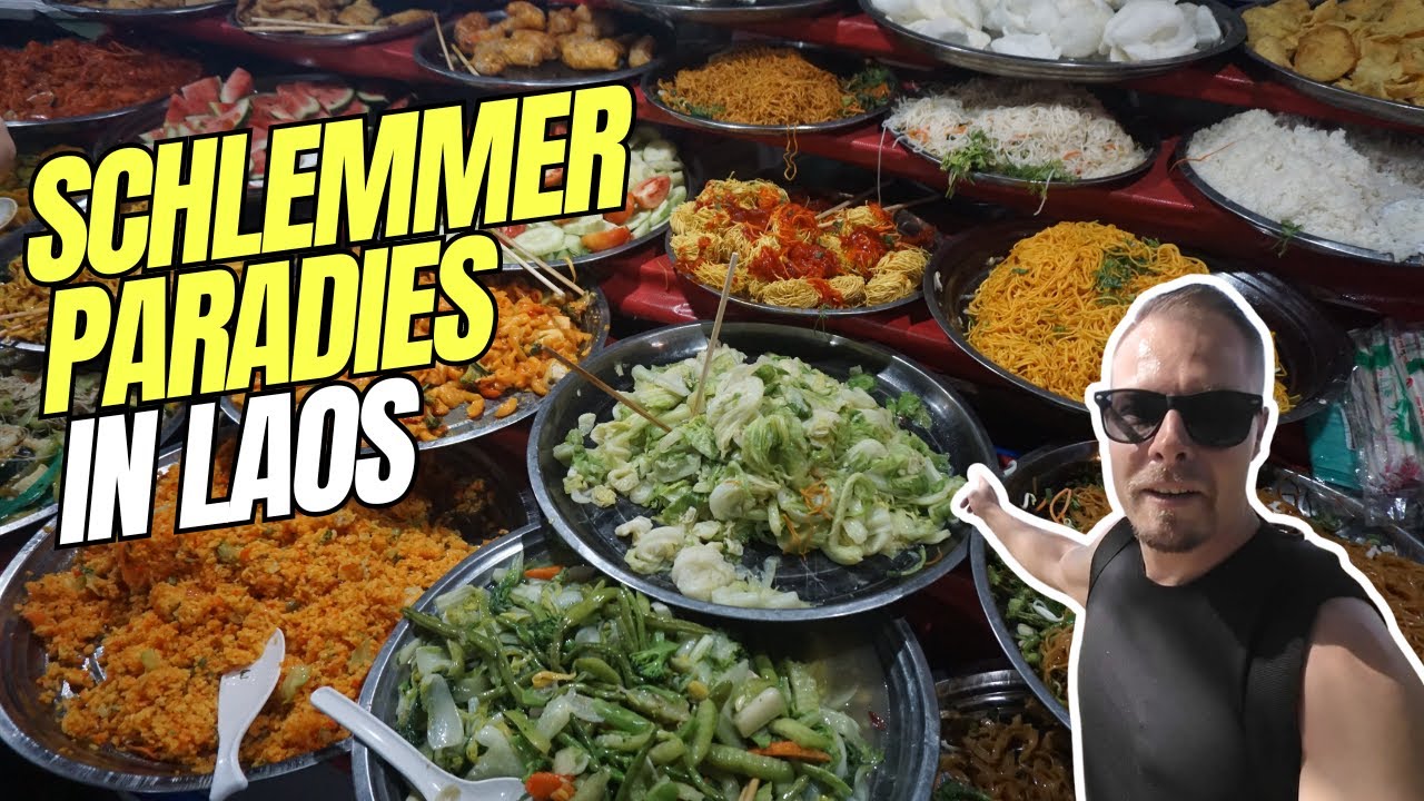 😋 Schlemmer-Paradies: Vientiane Night Food Market | Leckere Spezialit&auml;ten in Laos! 🍤🍦