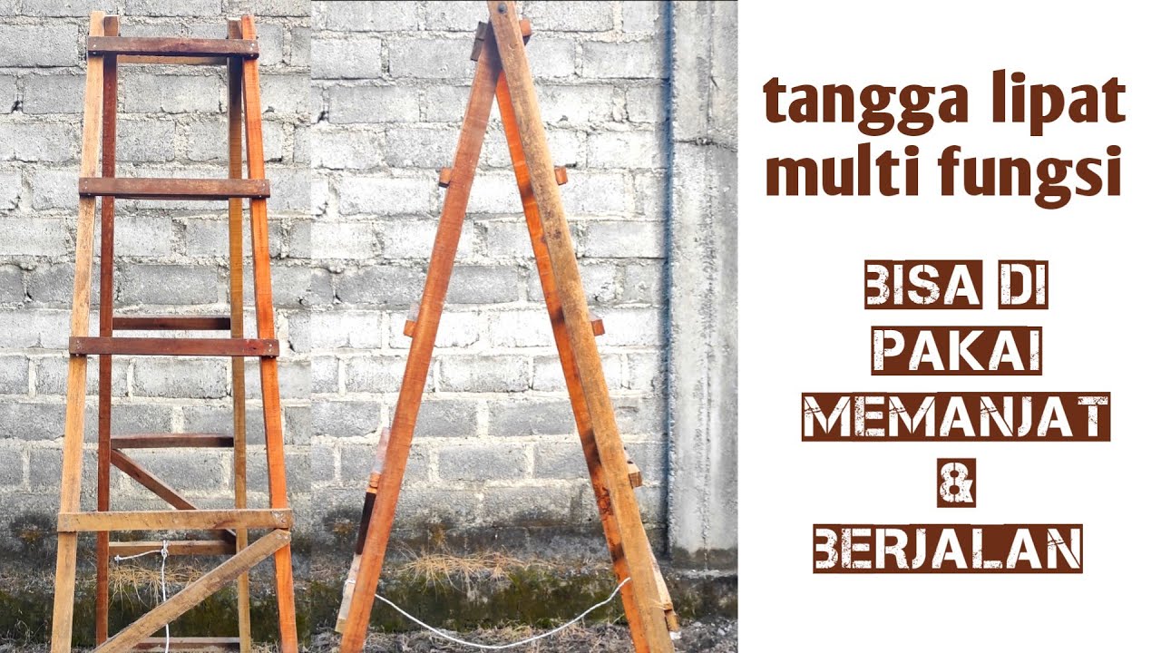 Cara membuat TANGGA LIPAT dari KAYU