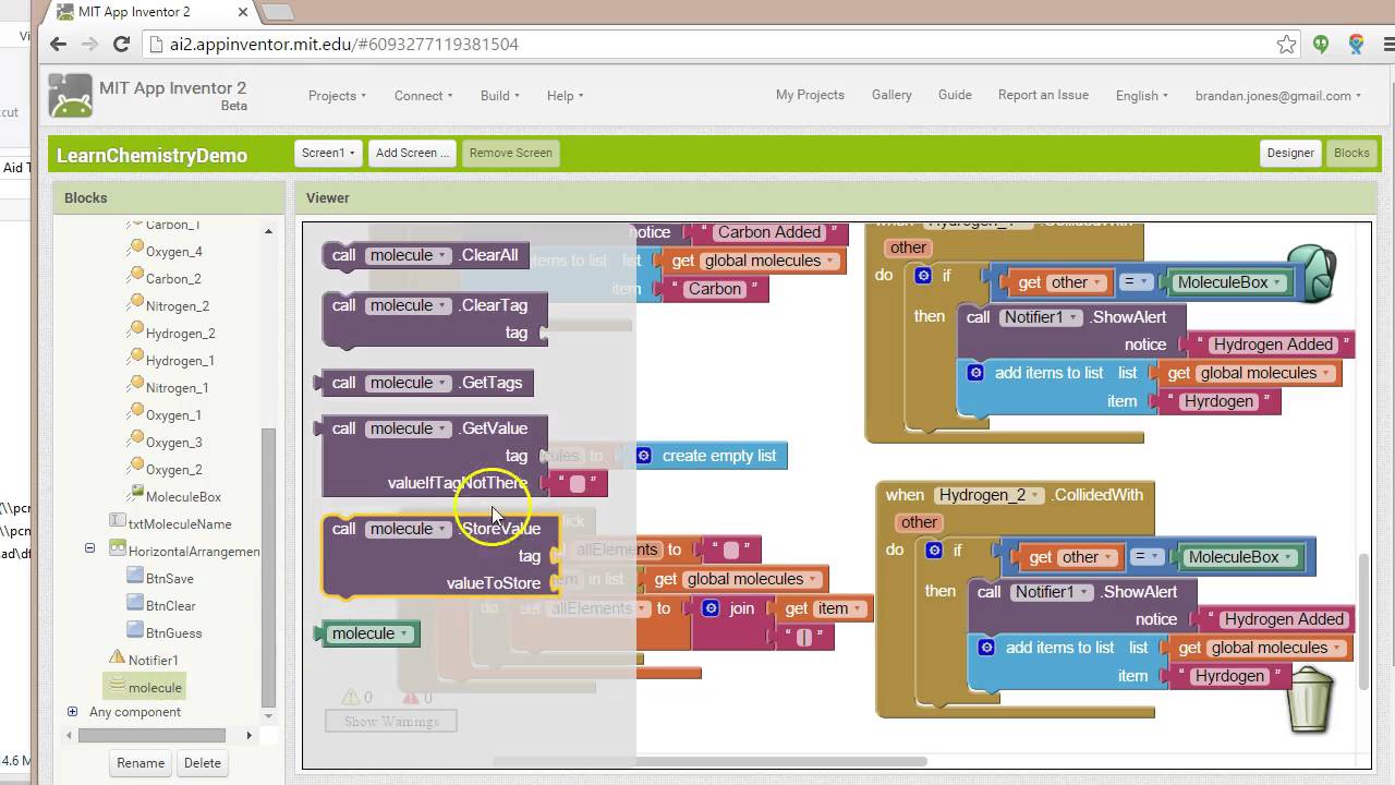 From List to TinyDB in AppInventor with String Join