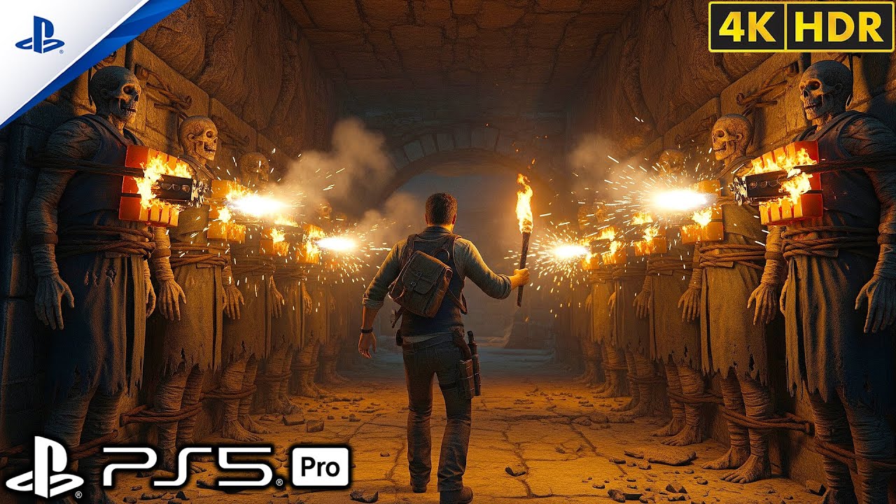 (PS5) Смертельный забег по ловушке для мумий — экстремальный паркур | Реалистичный игровой процес...