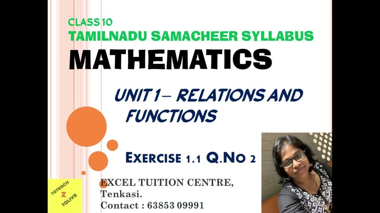 CLASS 10  MATHS UNIT 1 EXERCISE 1.1 Q.NO 2 TAMILNADU SAMACHEER SYLLABUS