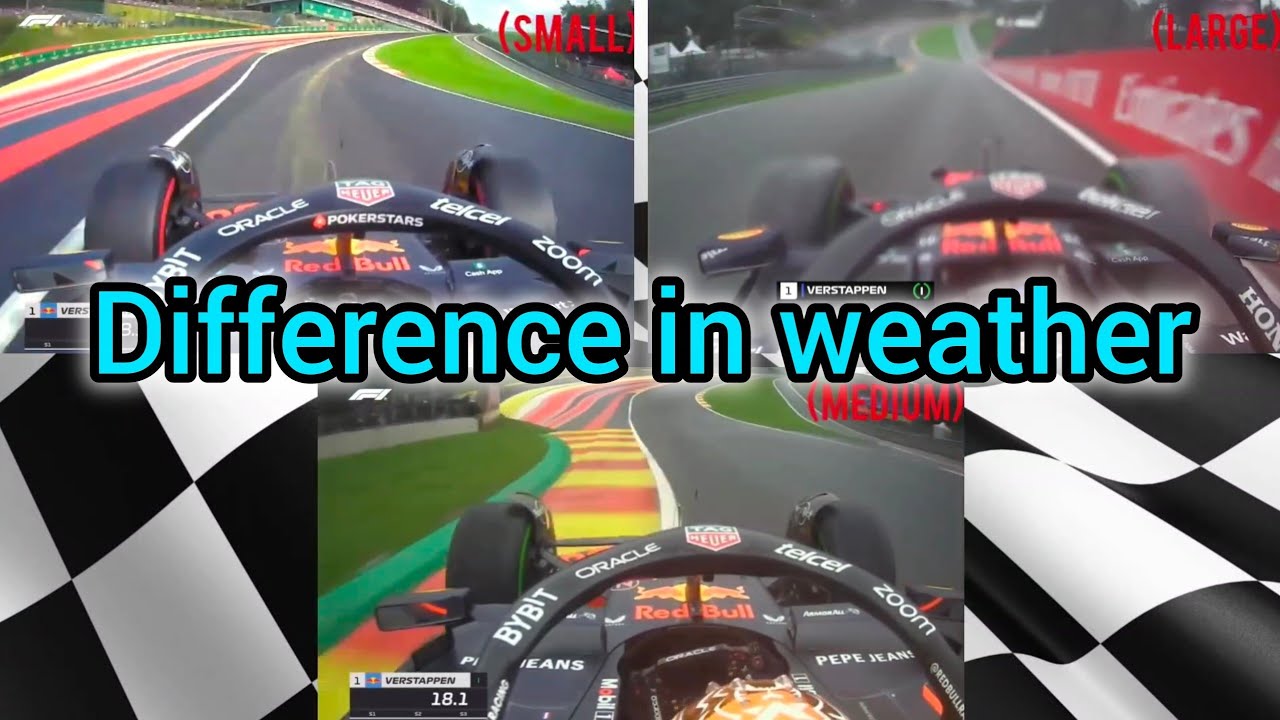 F1.  Spa Francorchamp. Difference in weather. (Verstappen)