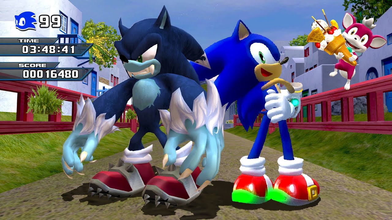 Sonic Unleashed recreated in Sonic Adventure 2