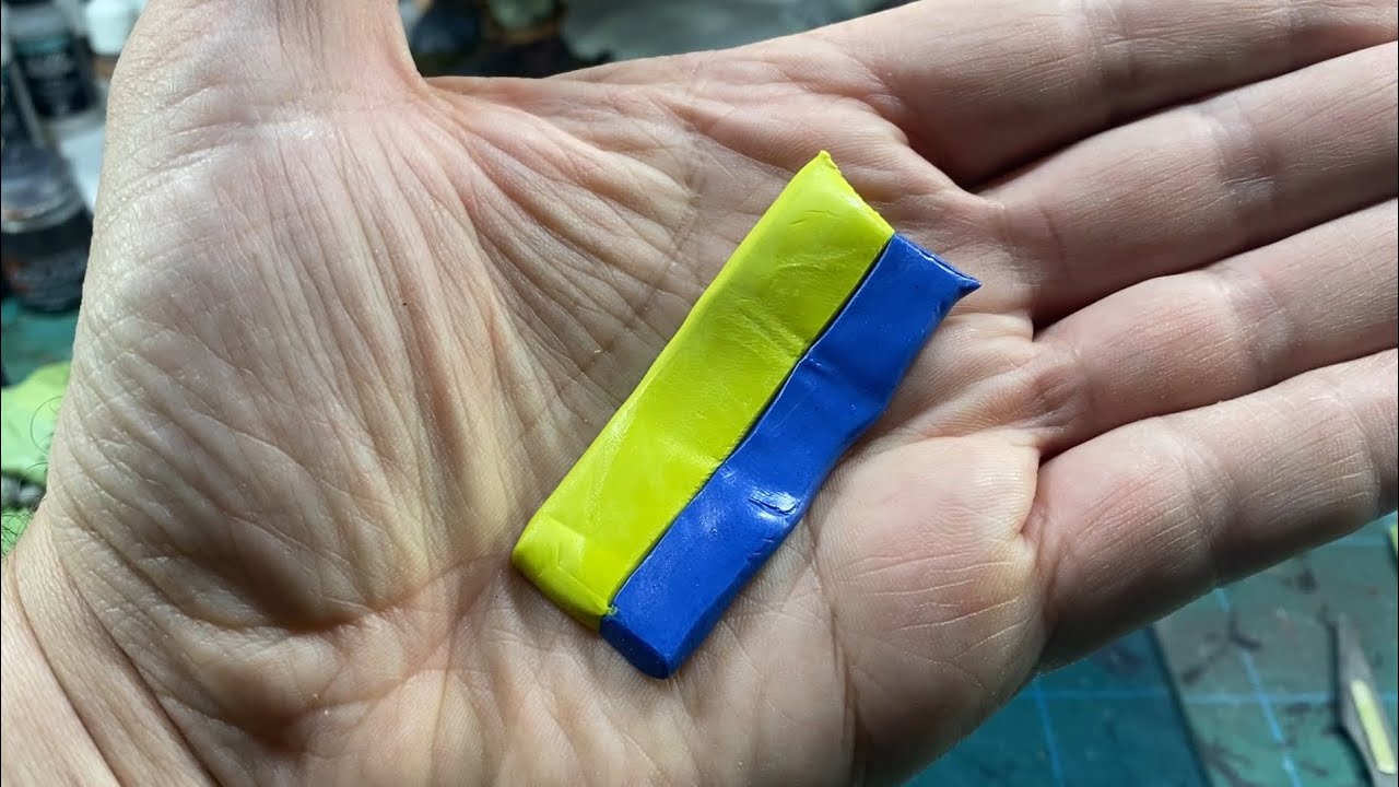 Sculpting with Green Stuff Part Two: Mixing Green Stuff with Miliput to create a great putty.