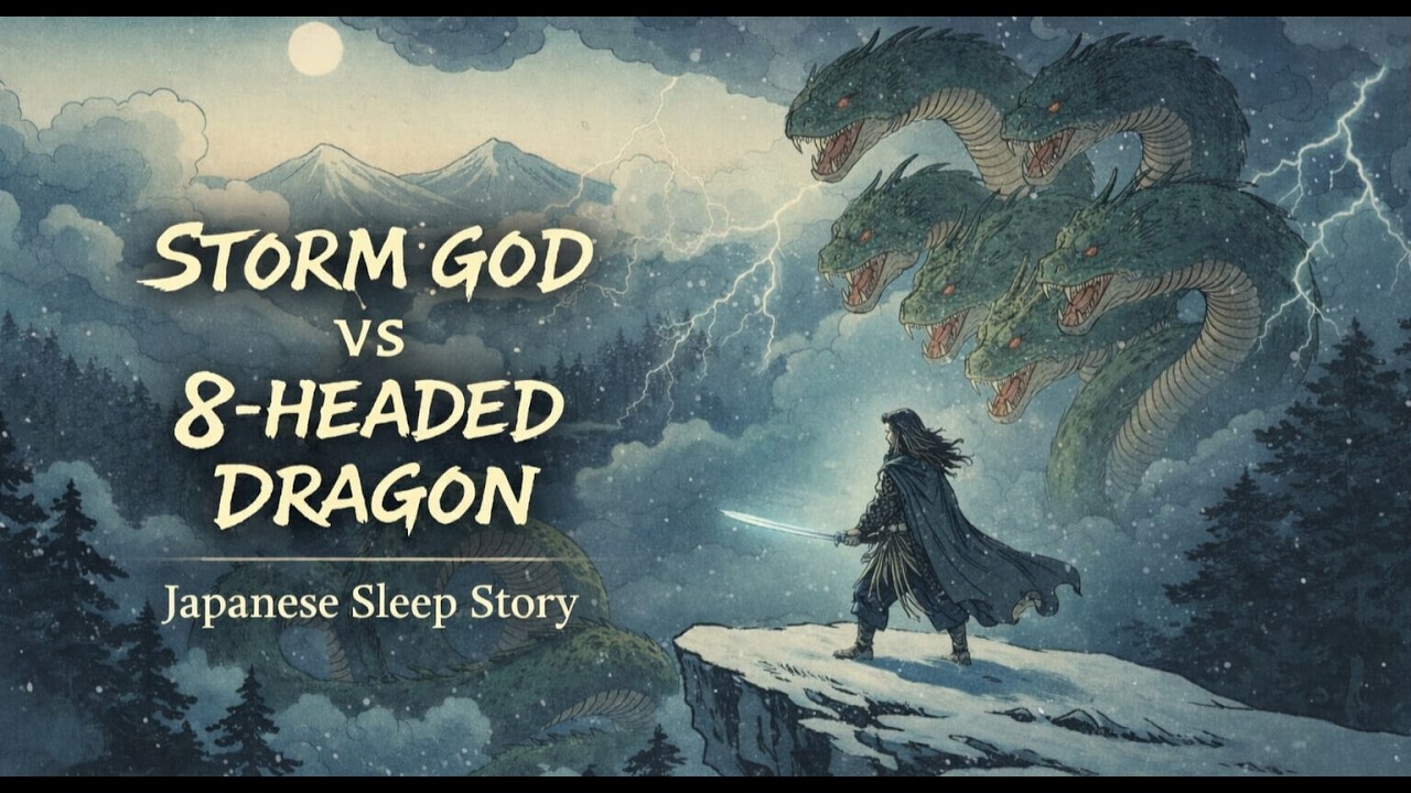 Storm god & the Eight-Headed Dragon | Japanese Mythology Sleep Story (100 Minutes)