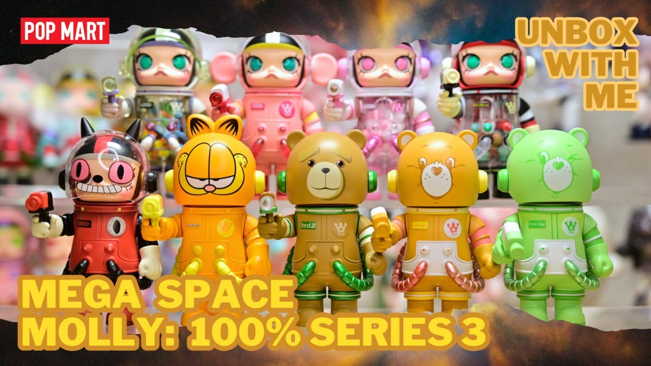 【POP MART】MEGA SPACE MOLLY: 100% SERIES 3 | FULL SET UNBOXING (4K)