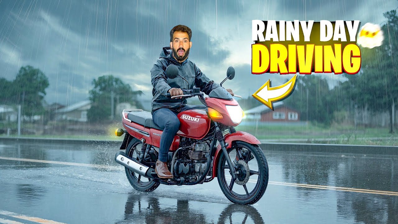 Drive In Rainy Day | To Much Danger Weather | suzki gs150