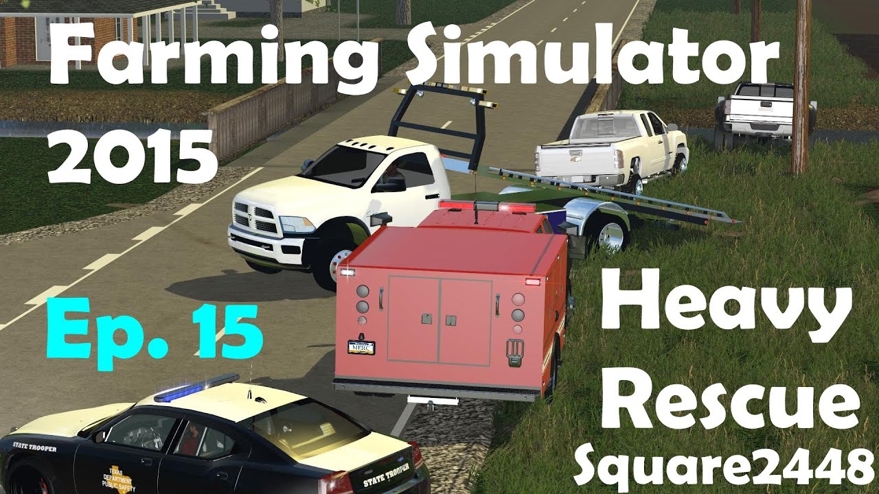 FS15: Heavy Rescue Ep.15 Trucks Crashed Off Bridge