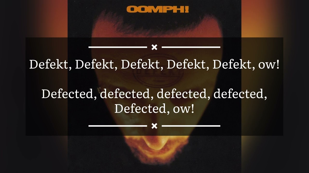 Oomph!- Defekt lyrics with English translation