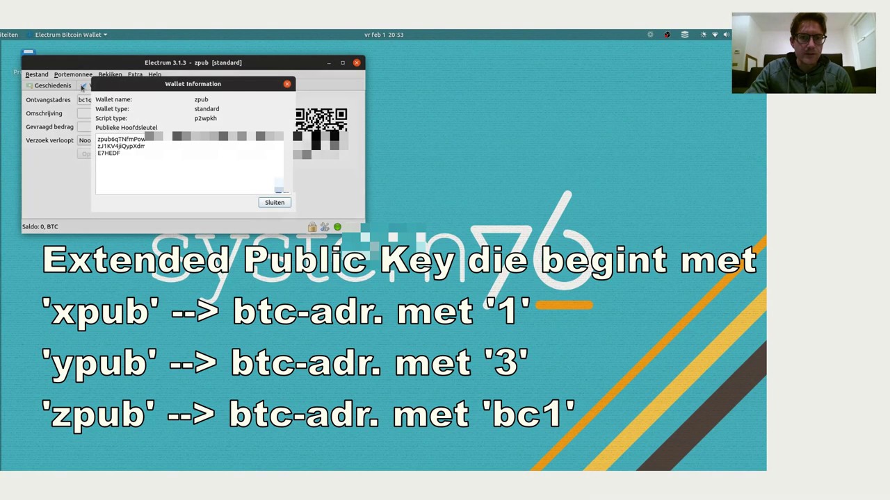 Extended public key uit een hardware-wallet (Ledger) ontfutselen