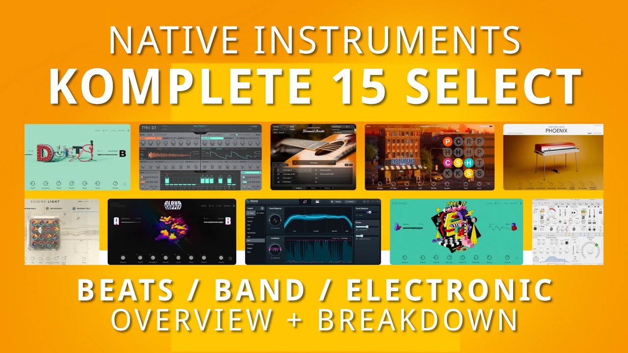 NI Komplete 15 Select Bundles Review - Beats | Band | Electronic