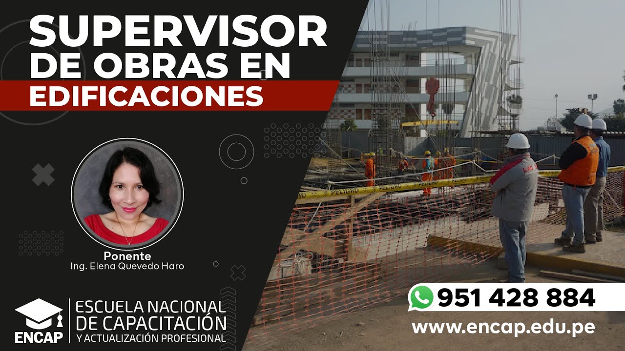 CURSO: SUPERVISOR DE OBRAS EN EDIFICACIONES - 2025