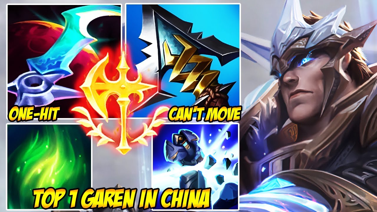WILD RIFT CHINA TOP 1 GAREN - HE TOOK 1V5 LIKE IT WAS NOTHING