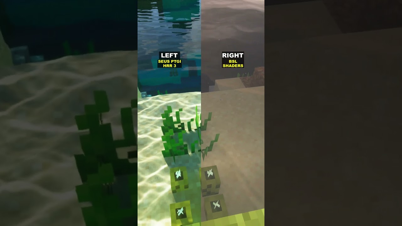 Minecraft Shaders: SEUS PTGI or BSL? #shorts