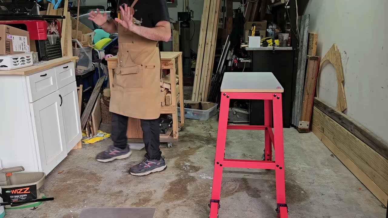 Struggling with heavy tools in a small garage?