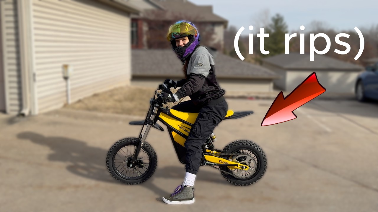 Наш первый электрический кроссовый мотоцикл просто бомба! Heybike Villain!