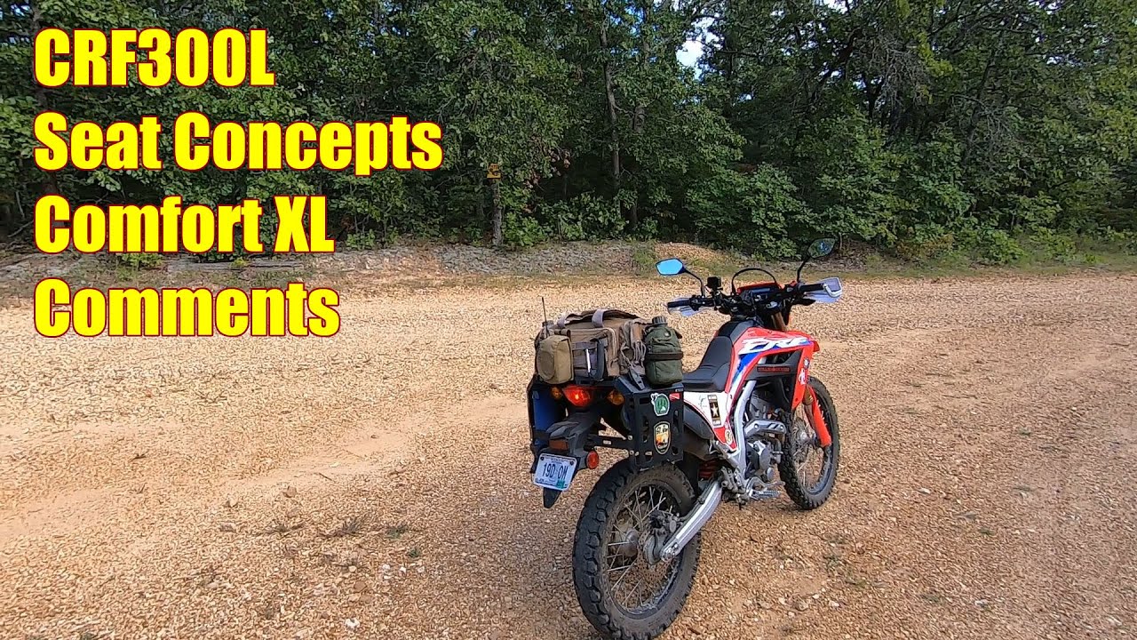 CRF300L Seat Concepts Comfort XL comments on the way to a football game