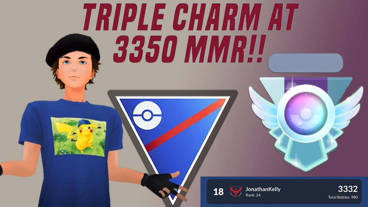 9-1 WITH TRIPLE CHARM AT 3300 MMR!!!! | POKEMON GO PVP
