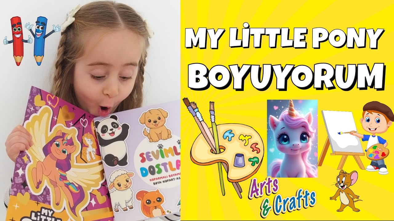 🐴 My Little Pony ve Horoz Boyama | Çocuklar İçin Eğlenceli Boyama