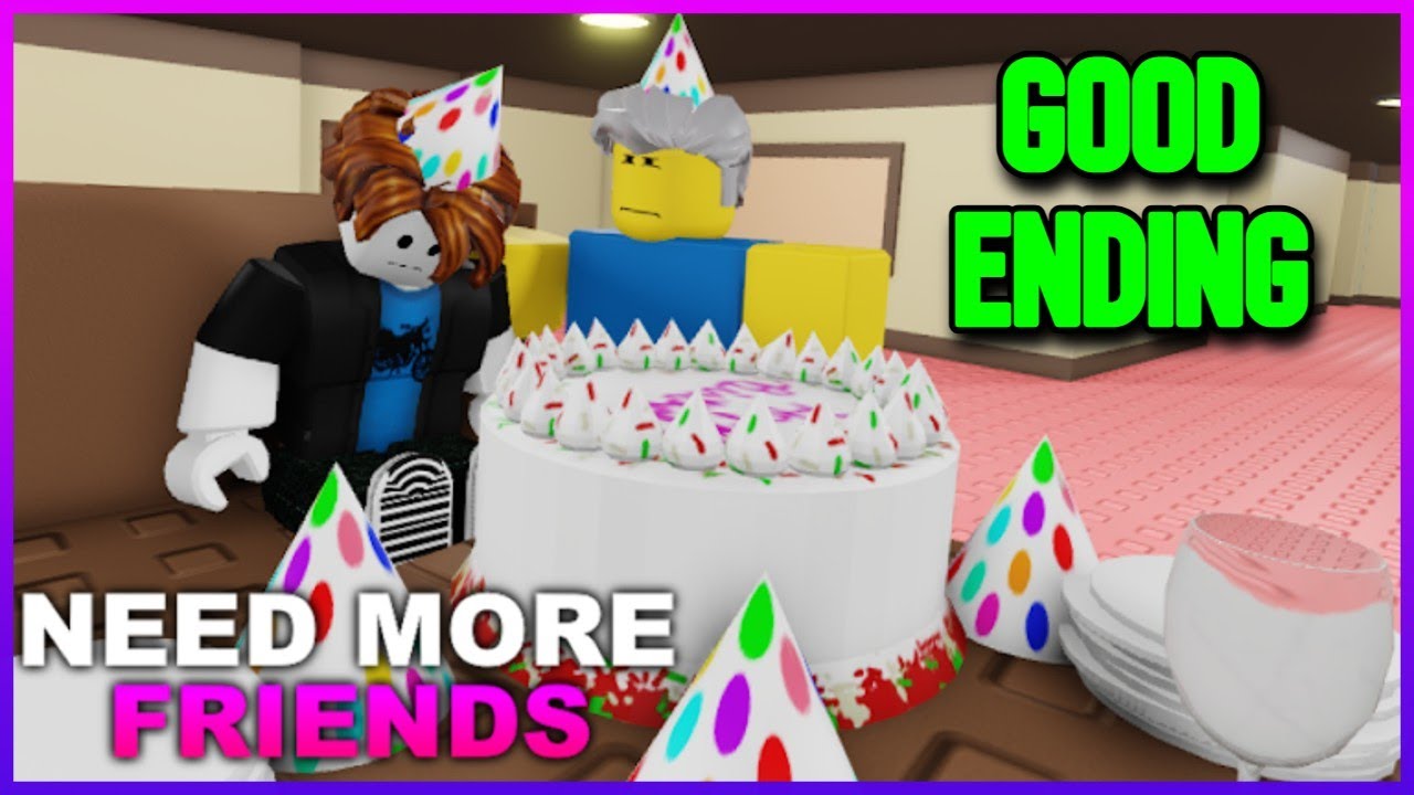Roblox - Need More Friends Gameplay Full Walkthrough (Good Ending)