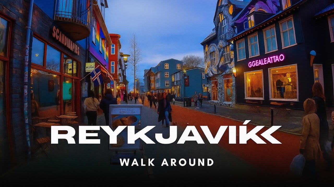 Reykjavík Iceland 4K Walk – Stunning City Tour of Iceland’s Capital (Relaxing Ambient Sounds)