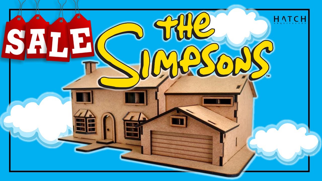 💛 Casa de los #Simpson (Madera MDF - En venta)