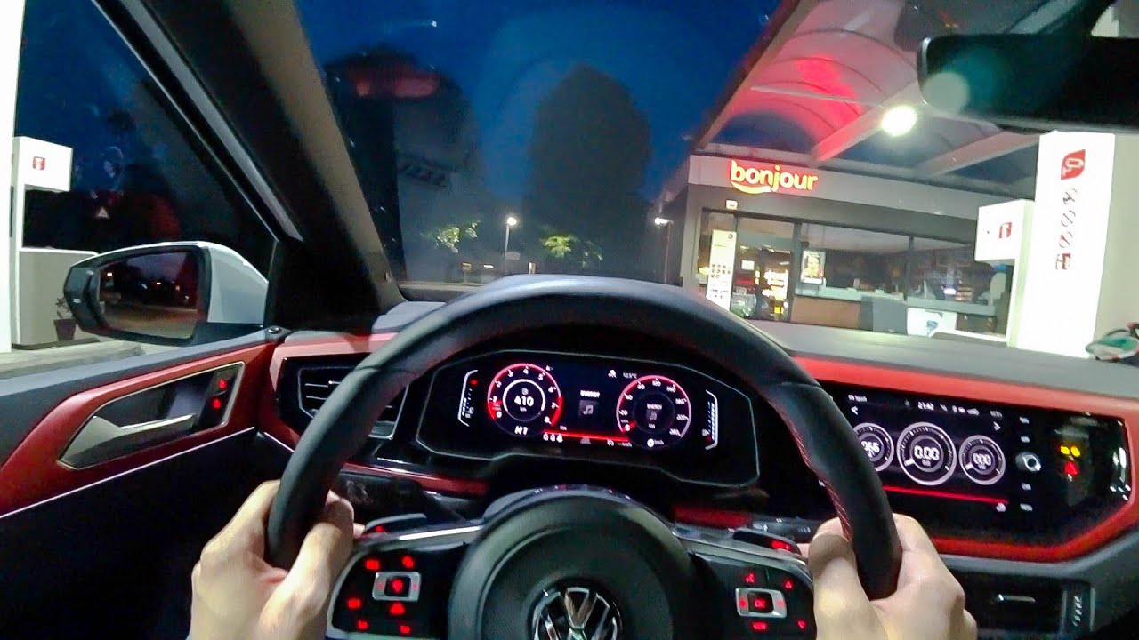 2020 VW Polo GTI 200HP NIGHT POV DRIVE Onboard (60FPS)