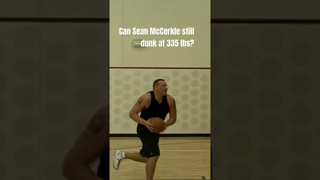 Can Sean McCorkle still dunk at 335 lbs? #ufc #mma #dunk #dunkindonuts #bigsexy