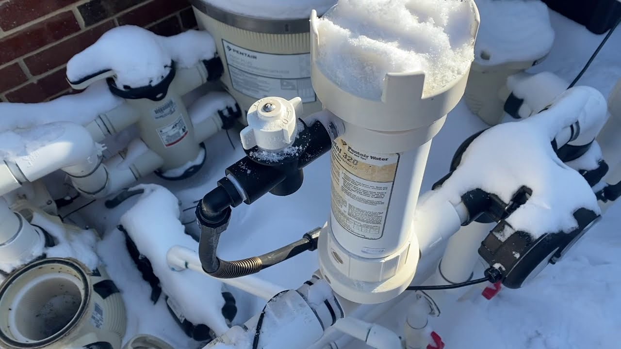 How to drain pool equipment