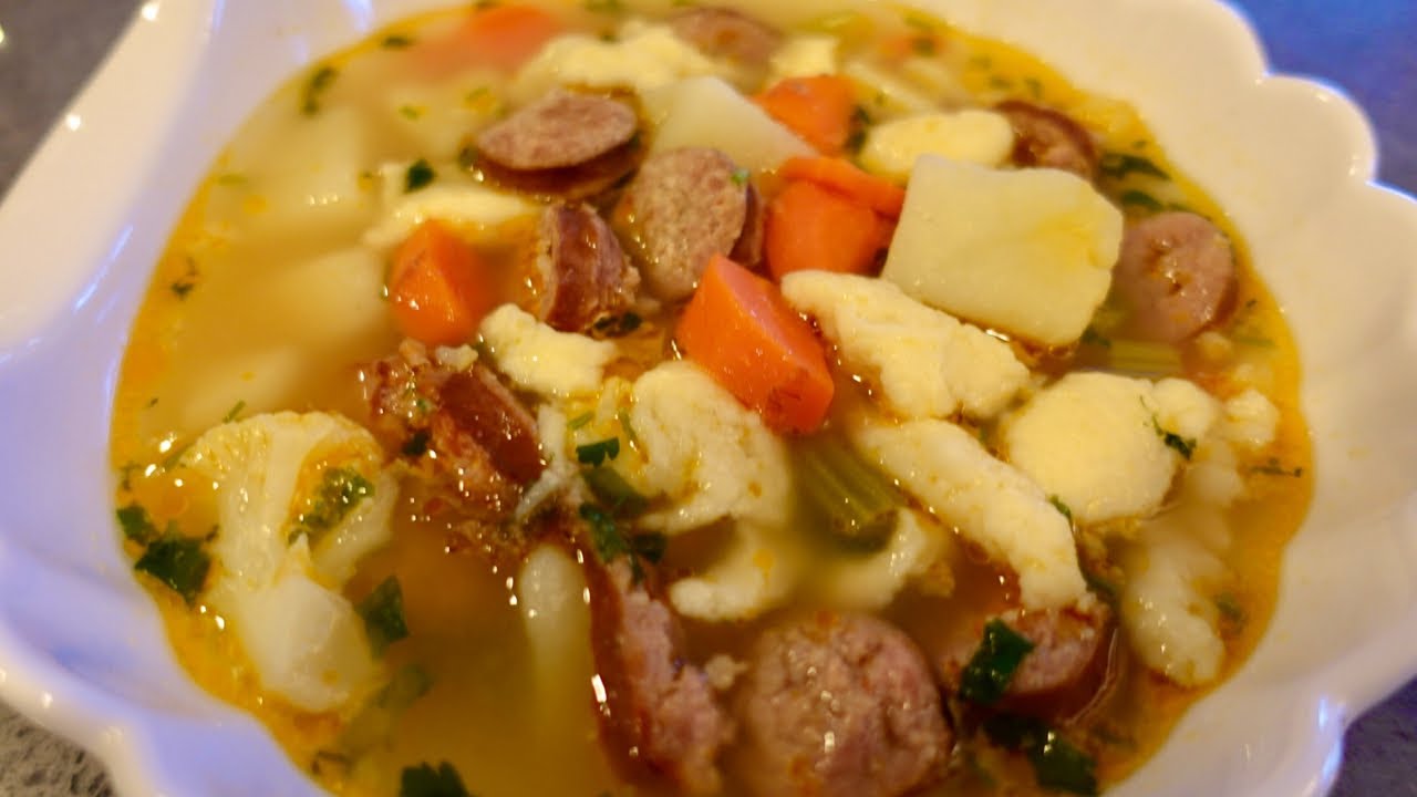STARINSKA BRZA  KROMPIR ČORBA SA KOBASICOM (POTATO STEW WITH SAUSAGE)