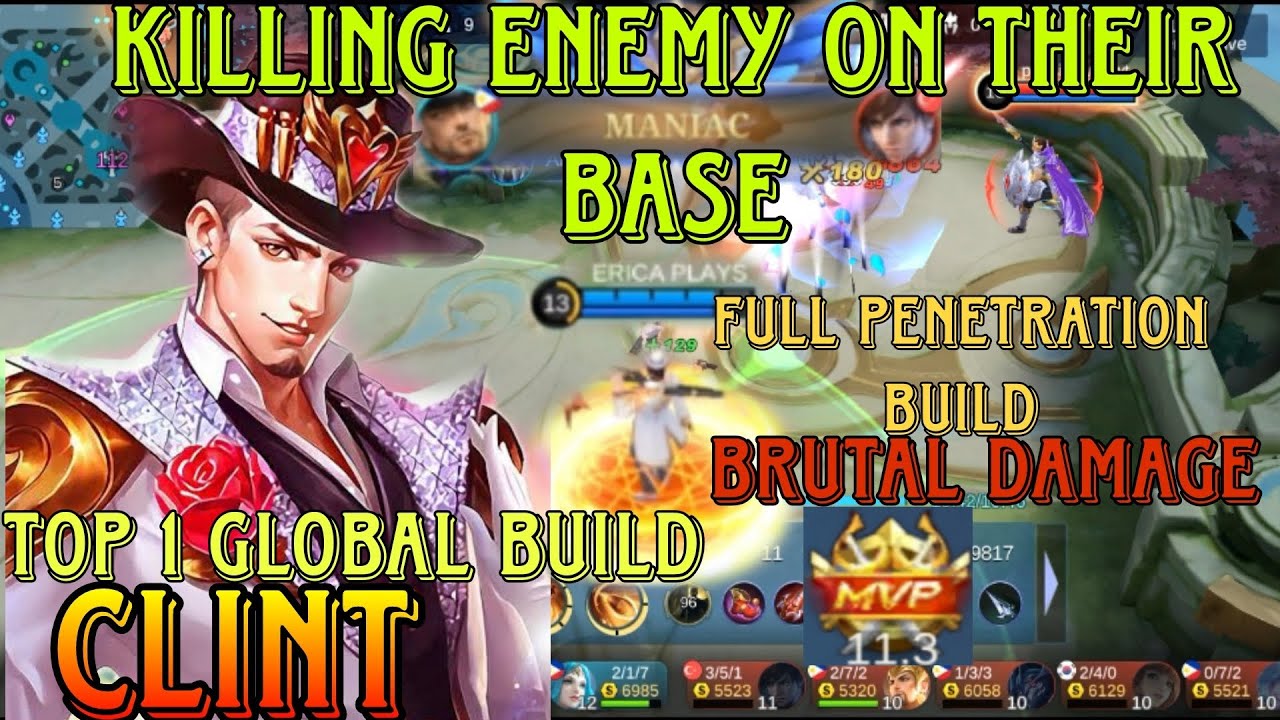 BRUTAL DAMAGE | FULL PENETRATION BESTBUILD2023 CLINT 😱🔥 #bestbuild2023 #topglobal #mobilelegends