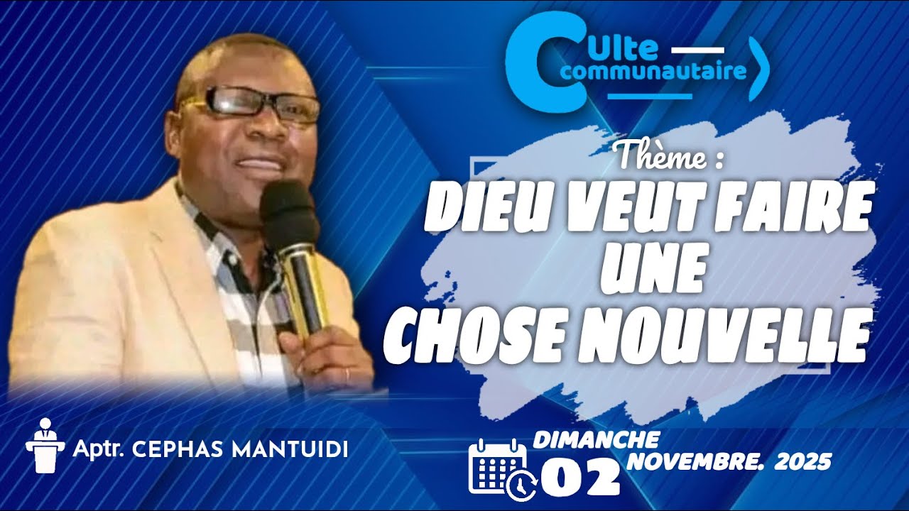 DIEU VEUT FAIRE UNE CHOSE NOUVELLE